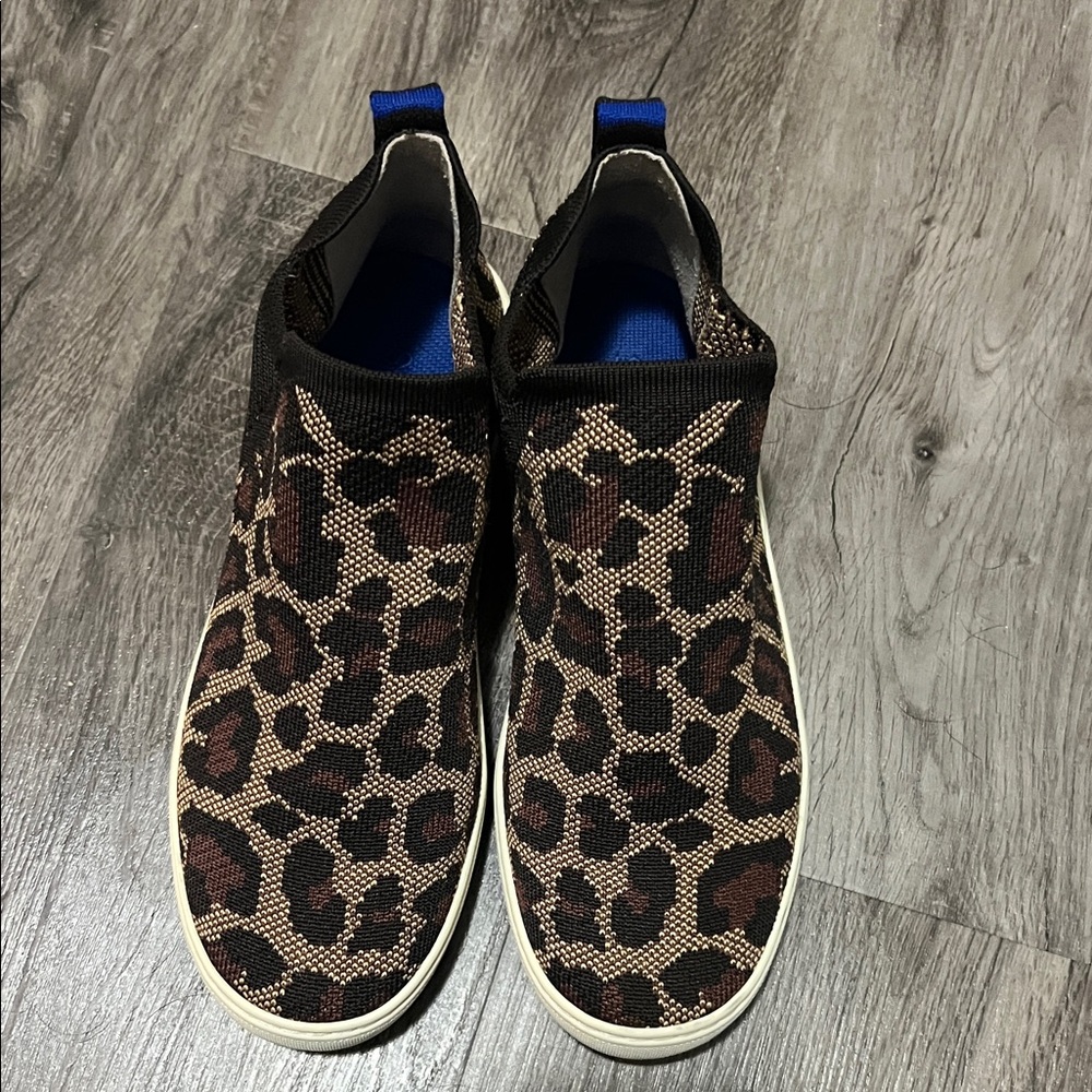 Rothy’s Leopard Print Slip-On Sneakers